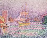 Paul Signac the harbor at marseilles Sweden oil painting artist